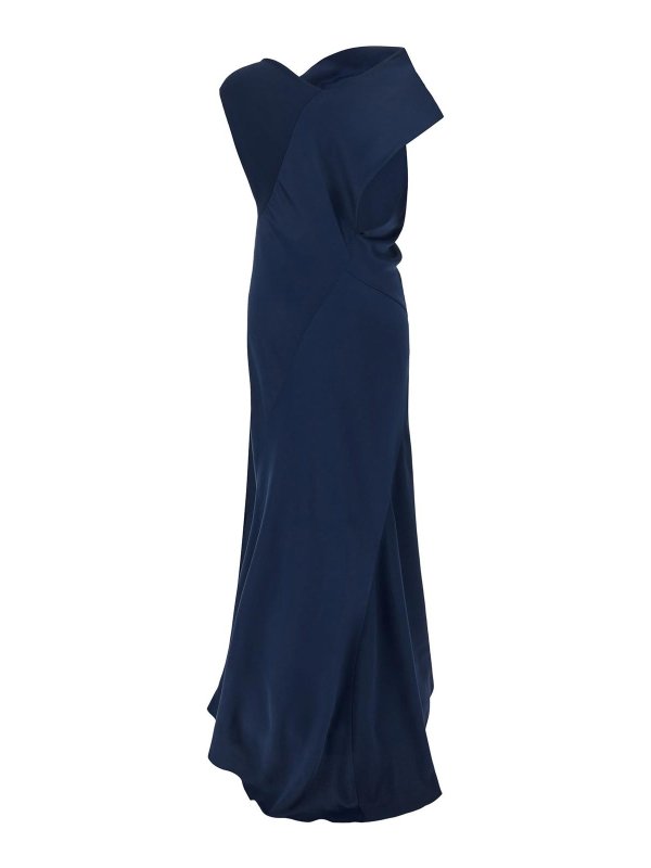 ALBERTA FERRETTI: ニーレングスドレス online - 膝丈ドレス - ブルー