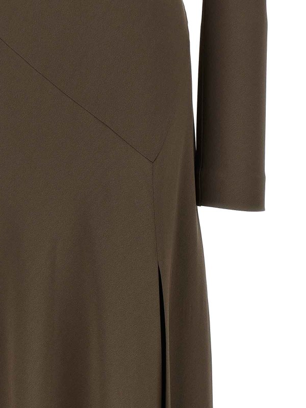 イブニングドレス - ブラウン shop online: ALBERTA FERRETTI