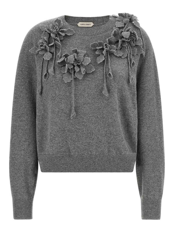 ALBERTA FERRETTI: Pull col rond - Pull Col Rond - Gris