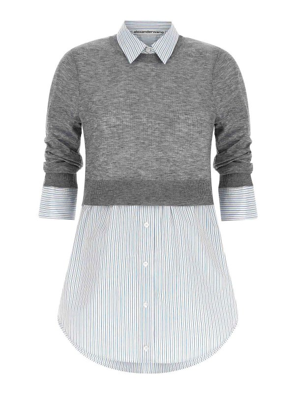 ALEXANDER WANG: Camisas - Camisa - Gris