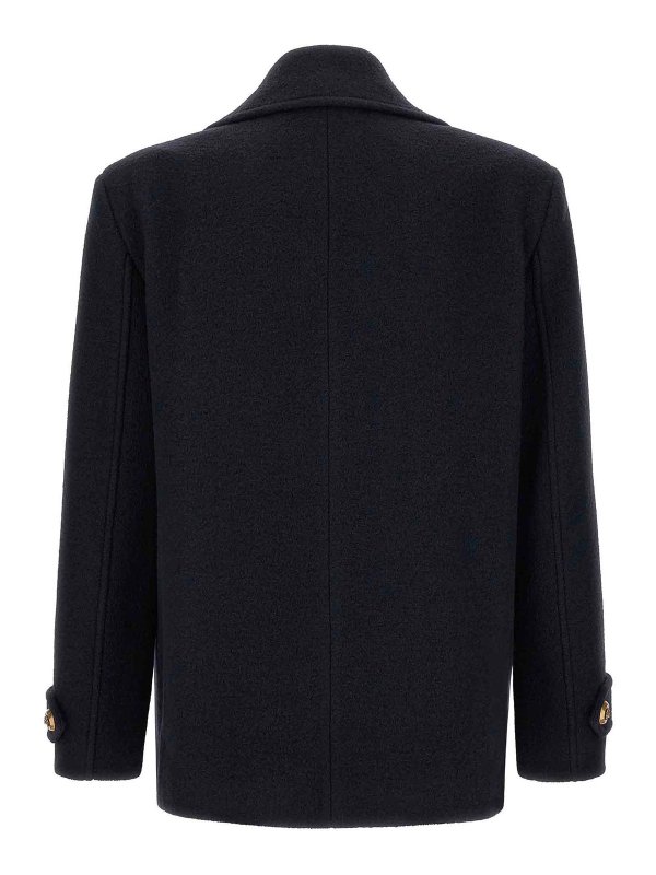 Balmain: Kurze Mäntel online - Kurzer Mantel - Blau