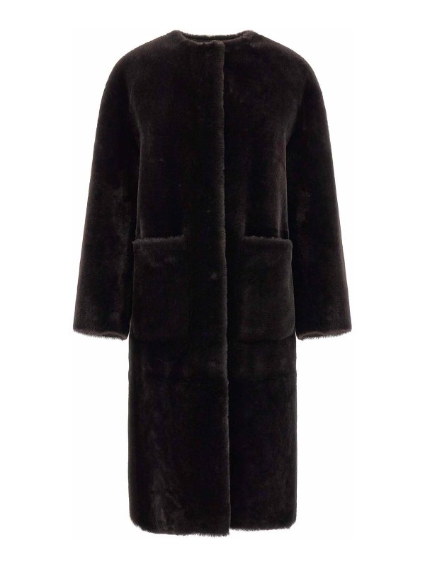 Blancha: Pelz und Shearling - Pelz - Braun