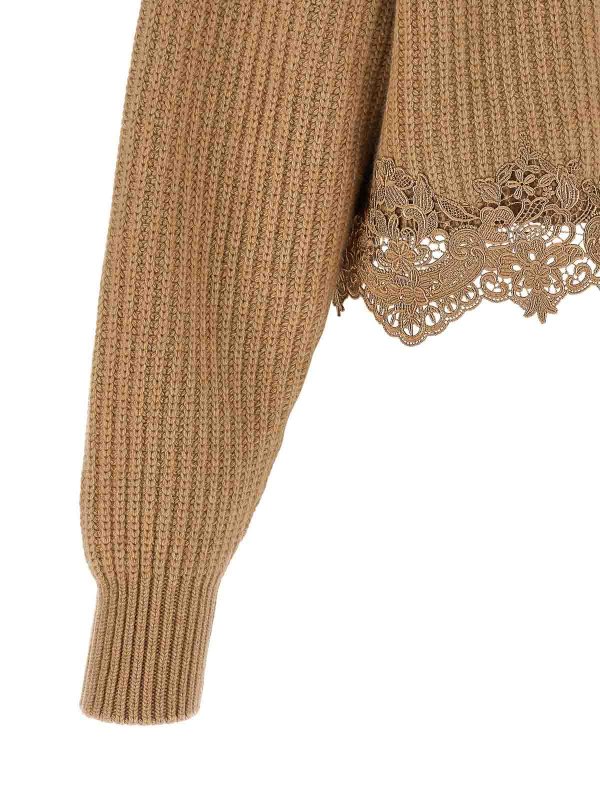 Rundhalspullover - Beige shop online: CHLOE