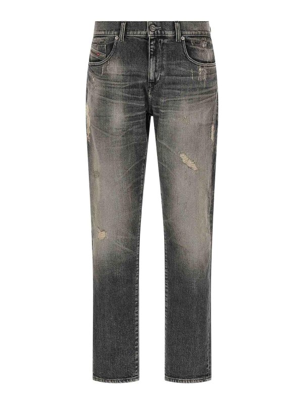 DIESEL: Jeans Rectos - Vaqueros Rectos - Gris