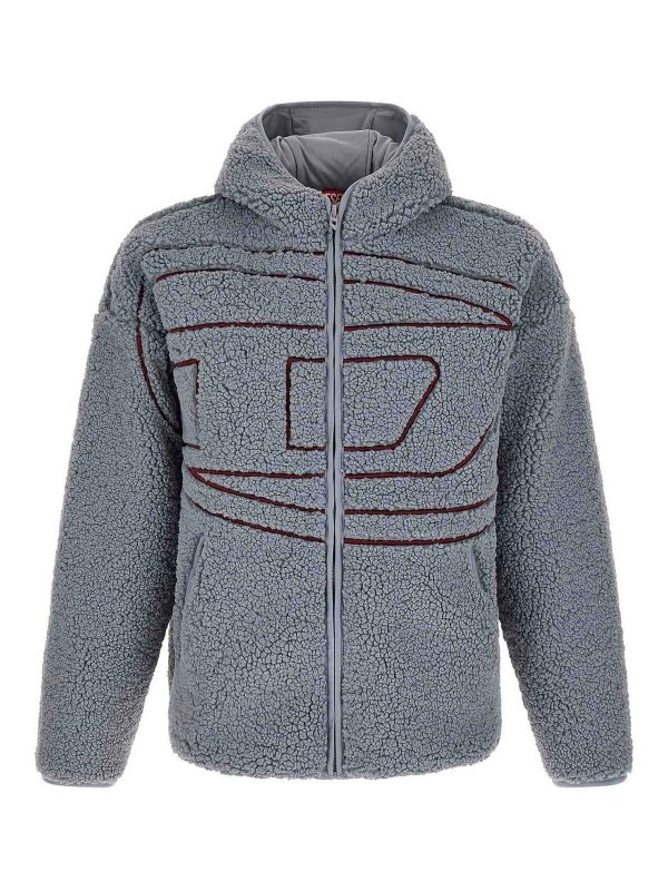 DIESEL: Sudaderas y suéteres - Sudadera - Gris