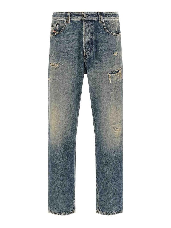 DIESEL: Jeans Rectos - Vaqueros Rectos - Azul