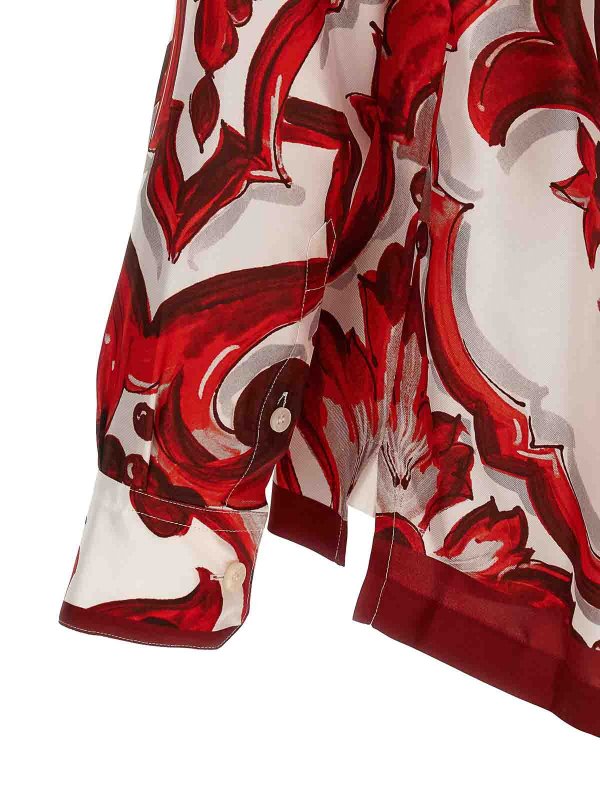 シャツ - 赤 shop online: DOLCE & GABBANA