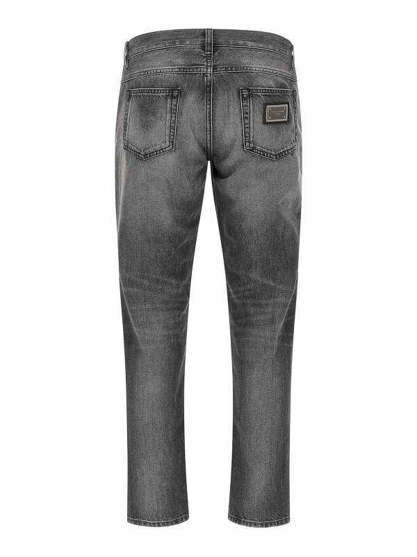 DOLCE & GABBANA: Jeans Rectos online - Vaqueros Rectos - Gris