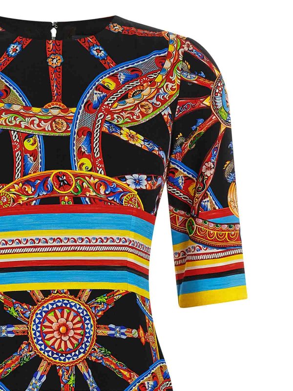 The Best Shops DOLCE & GABBANA: ニーレングスドレス - 膝丈ドレス - マルチカラー