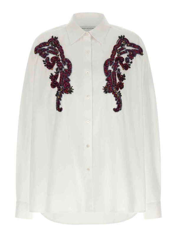 DRIES VAN NOTEN: Camisas - Camisa - Blanco