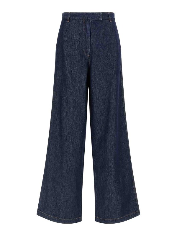 DRIES VAN NOTEN: Jeans Rectos - Vaqueros Rectos - Azul