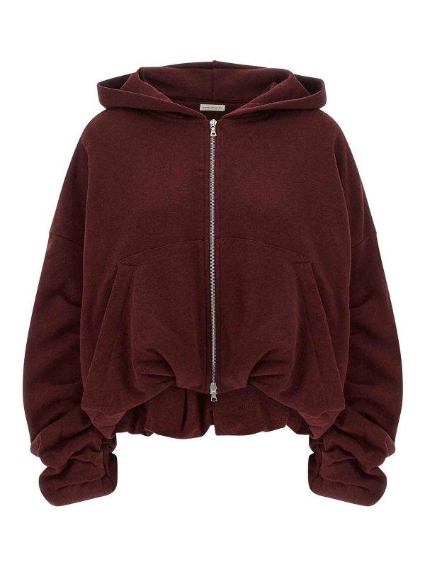 DRIES VAN NOTEN: スウェット＆セーター - スウェットシャツ/セーター - ダークレッド