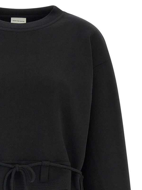 The Best Shops DRIES VAN NOTEN: スウェット＆セーター - スウェットシャツ/セーター - 黒