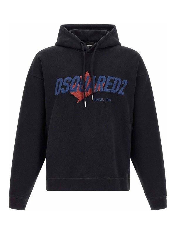 DSQUARED2: Sweatshirts und Pullover - Sweatshirt - Schwarz