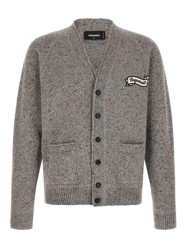 DSQUARED2: Cárdigans - Cárdigan - Gris