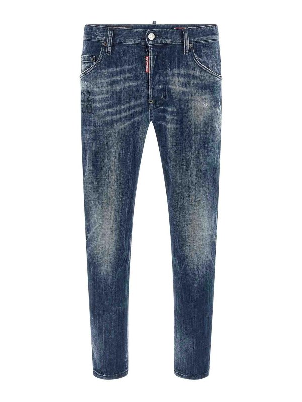 DSQUARED2: ストレートジーンズ - ストレートジーンズ - ブルー