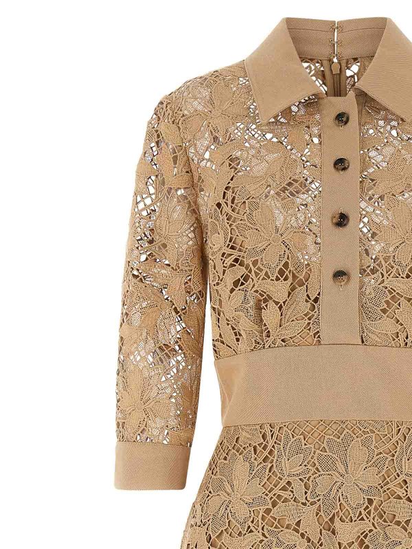 The Best Shops ELIE SAAB: ニーレングスドレス - 膝丈ドレス - ベージュ