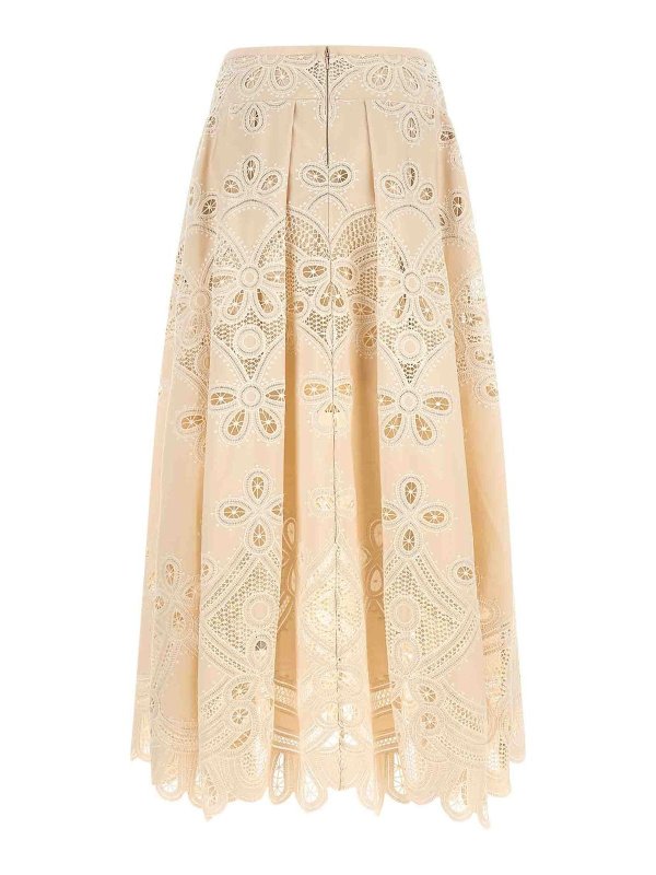 ELIE SAAB: ニーレングススカート＆ミディ丈 online - 膝丈/ミディスカート - 白