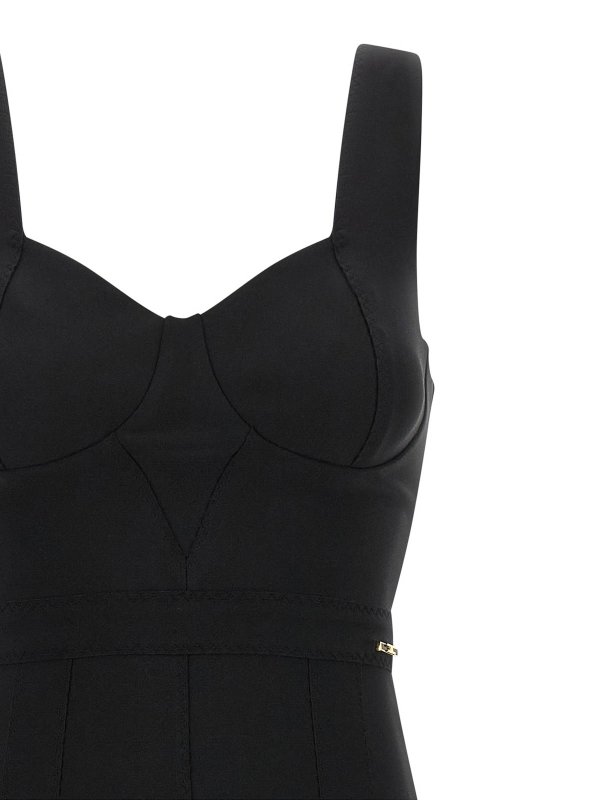 The Best Shops ELISABETTA FRANCHI: ニーレングスドレス - 膝丈ドレス - 黒