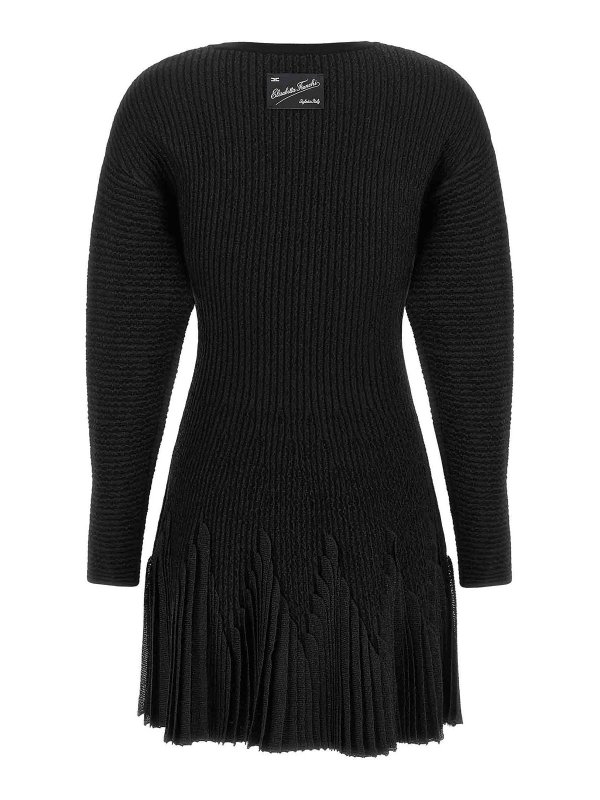 ELISABETTA FRANCHI: ニーレングスドレス online - 膝丈ドレス - 黒