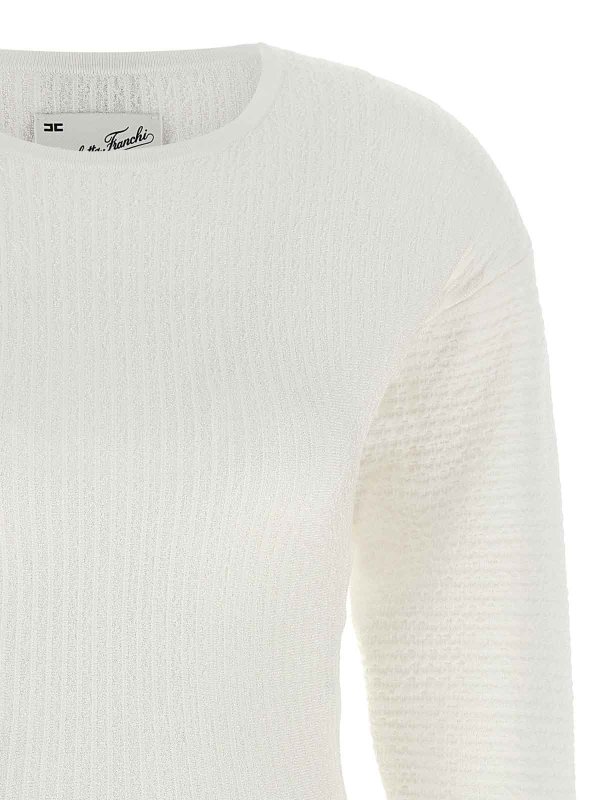 The Best Shops ELISABETTA FRANCHI: ニーレングスドレス - 膝丈ドレス - 白