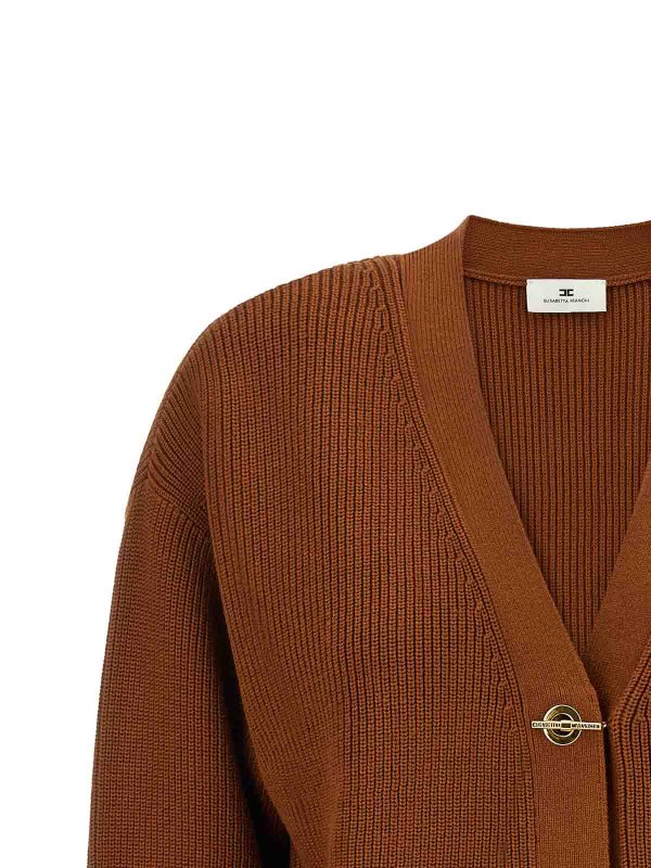 The Best Shops ELISABETTA FRANCHI: カーディガン - カーディガン - ブラウン