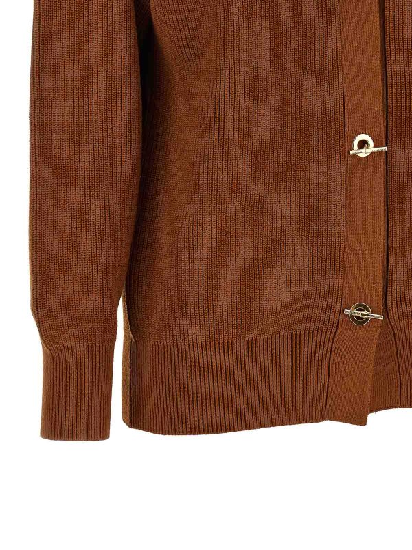 カーディガン - ブラウン shop online: ELISABETTA FRANCHI