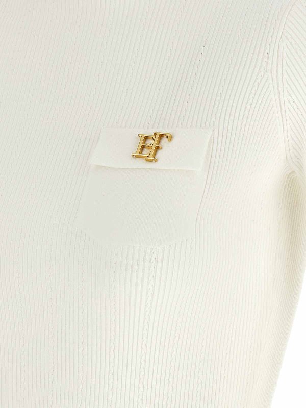 タートルネック/ポロネック - 白 shop online: ELISABETTA FRANCHI