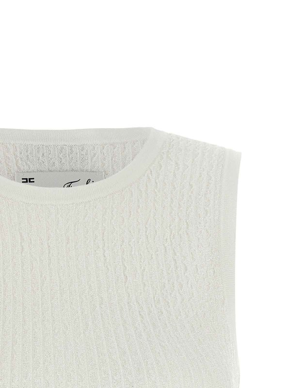 The Best Shops ELISABETTA FRANCHI: トップス＆タンクトップ - トップ/タンクトップ - 白