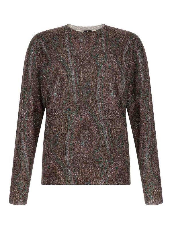 ETRO: crew necks - Paisley sweater