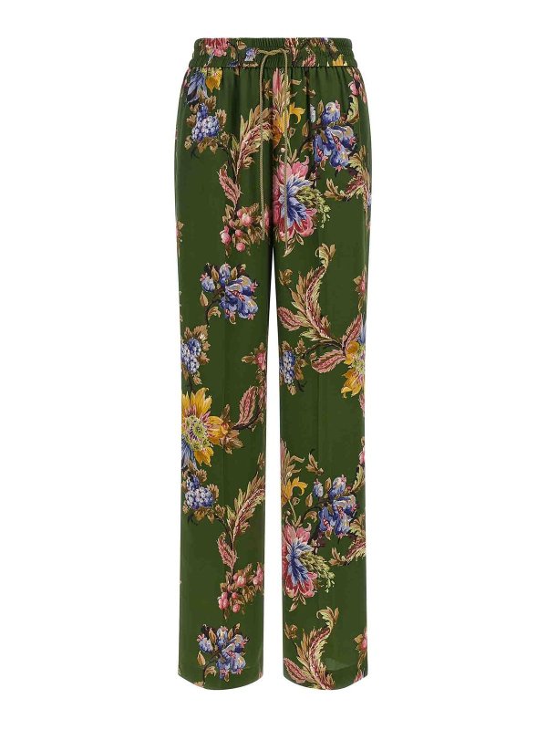 ETRO: Pantalons casual - Pantalons Décontractés - Vert