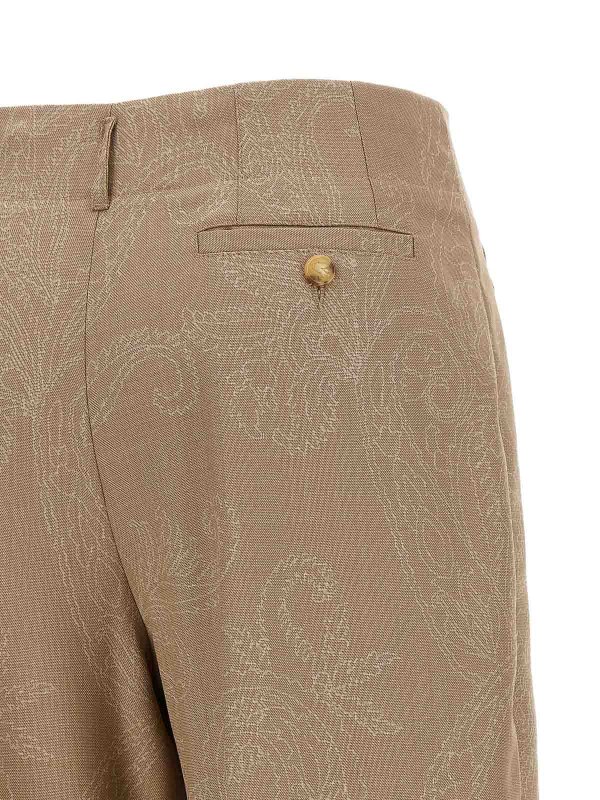 カジュアルパンツ - ベージュ shop online: ETRO