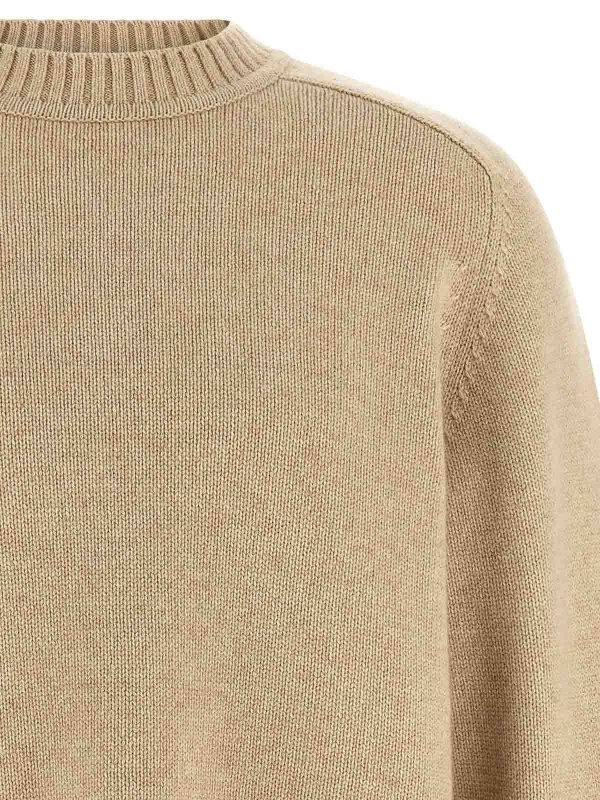 The Best Shops EXTREME CASHMERE: Strickpullover mit Rundhalsausschnitt - Rundhalspullover - Beige