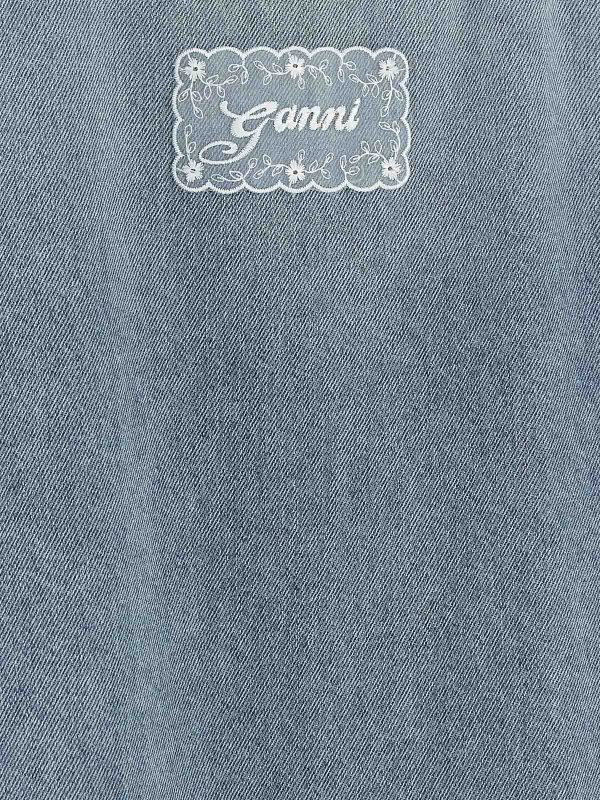 Knielanges Kleid - Hellblau shop online: GANNI