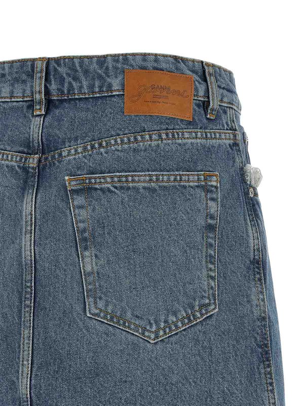 Minirock - Blau shop online: GANNI