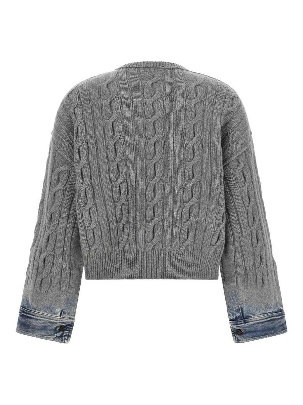 HAIKURE: Strickpullover mit Rundhalsausschnitt online - Rundhalspullover - Grau