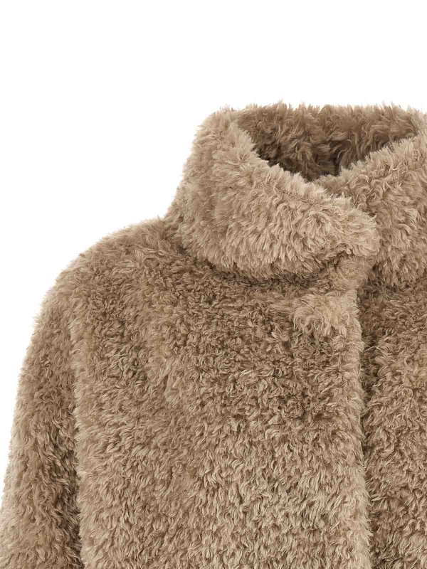 The Best Shops HERNO: short coats - Curled shearling effect coat