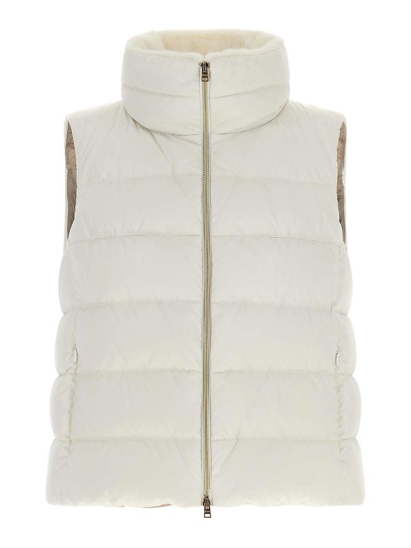 HERNO: vests - Technical satin vest