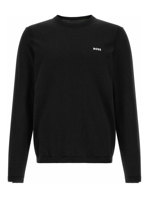 Hugo Boss: クルーネック - クルーネック - 黒