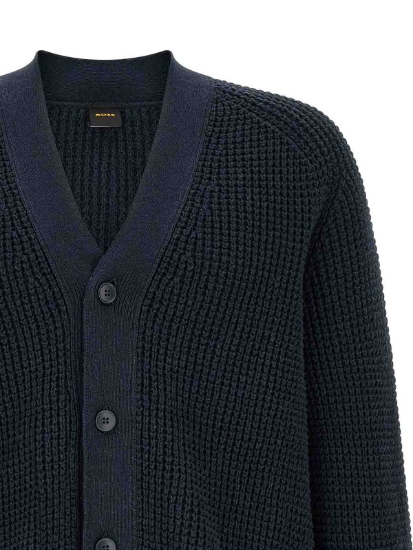 The Best Shops Hugo Boss: カーディガン - カーディガン - ブルー