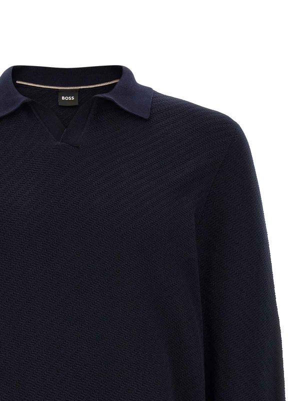 The Best Shops Hugo Boss: ポロシャツ - ポロシャツ - ブルー