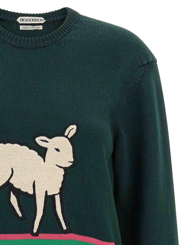 The Best Shops J.W. ANDERSON: クルーネック - クルーネック - 緑