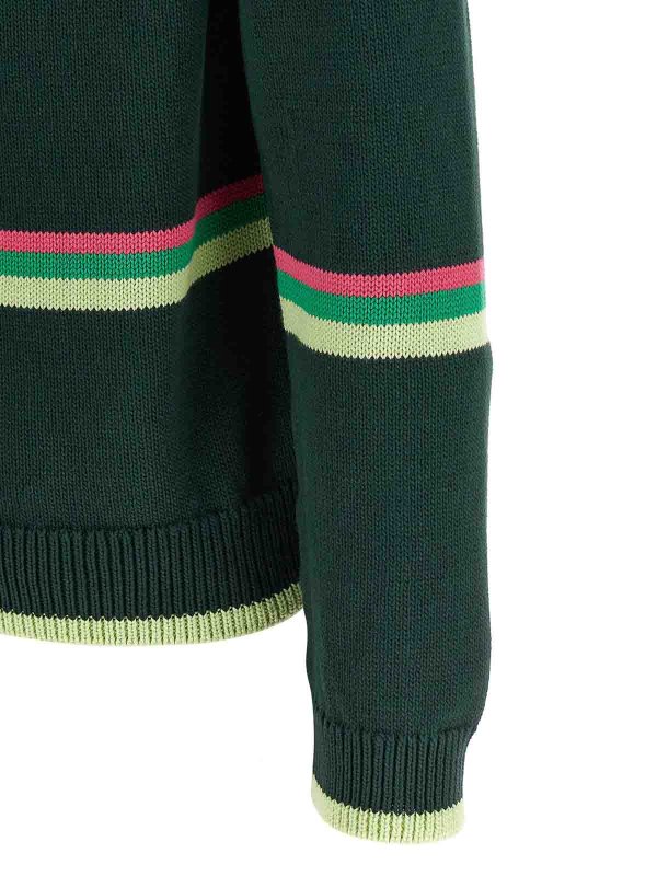 クルーネック - 緑 shop online: J.W. ANDERSON