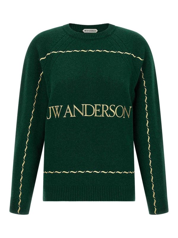 J.W. ANDERSON: クルーネック - クルーネック - 緑