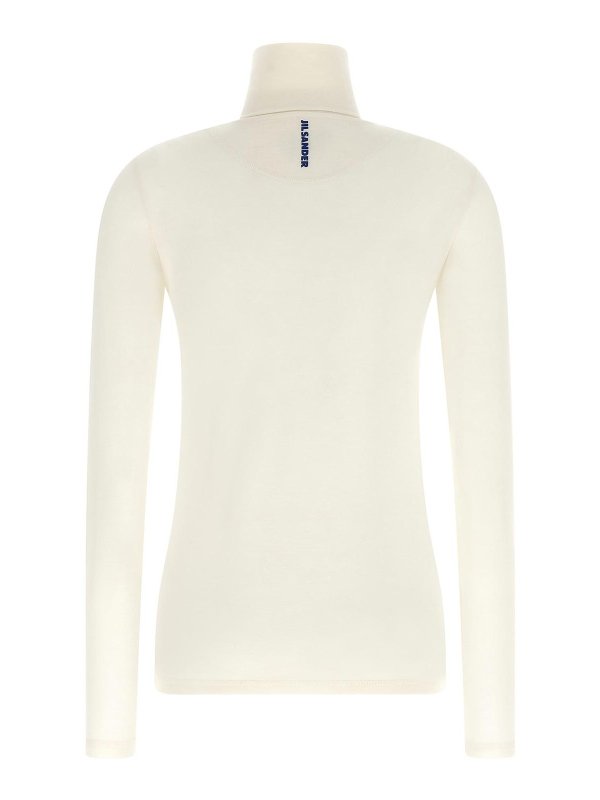 JIL SANDER: Strickpullover mit Rundhalsausschnitt online - Rundhalspullover - Weiß