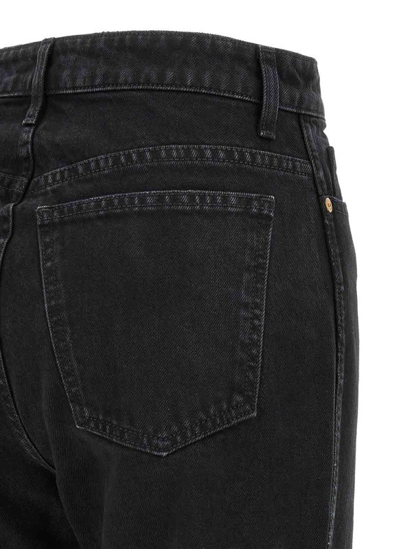 フレアジーンズ - 黒 shop online: KHAITE