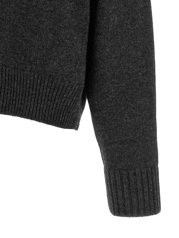 Rundhalspullover - Grau shop online: LOULOU STUDIO