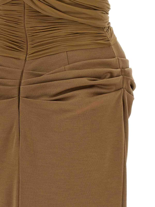 膝丈ドレス - ブラウン shop online: MAGDA BUTRYM