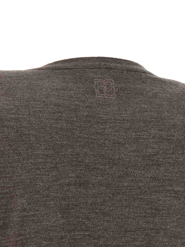 クルーネック - ブラウン shop online: MAGDA BUTRYM