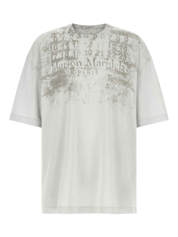 Maison Margiela: Tシャツ - Tシャツ - グレー